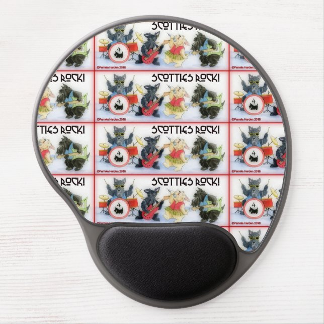 Scotties Rock Mousepad with gel wrist rest (Front)