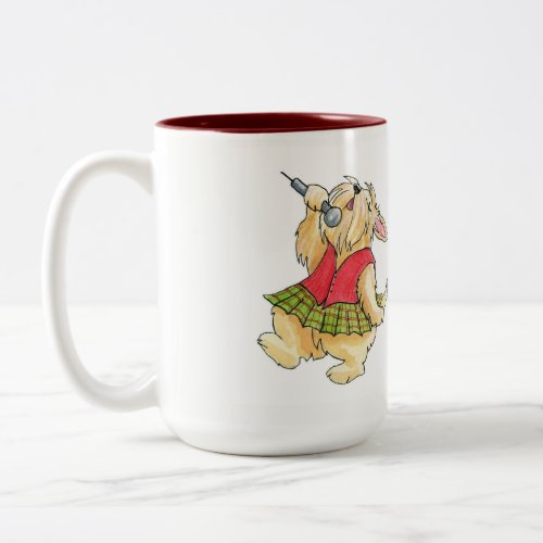 Scotties Rock Singing Wheaten Diva 15oz Mug