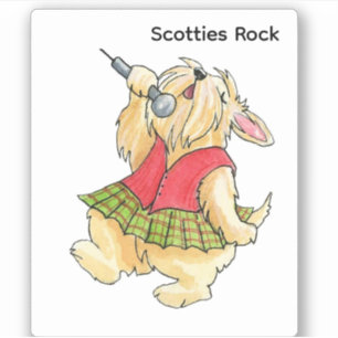 Scotties Rock Wheaton singer/rocker Sticker