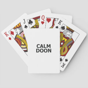 Scottish Accent Scotland Saying Calm Doon Scottish Poker Cards