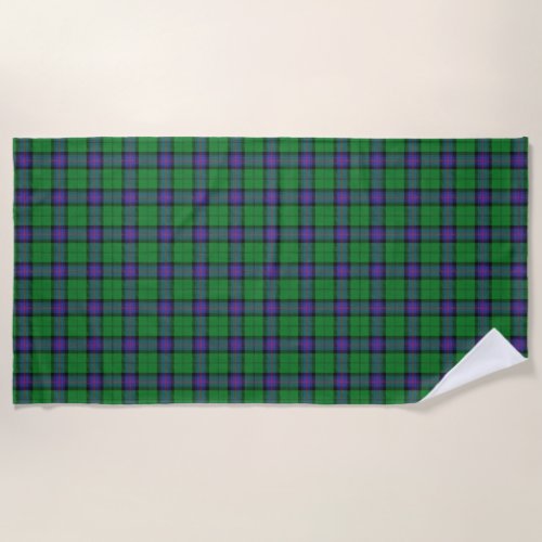 Scottish Accents Clan Armstrong Tartan Beach Towel