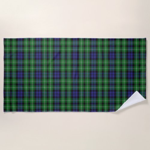 Scottish Accents Clan Graham Tartan Beach Towel