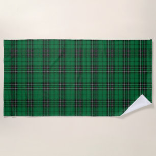 Scottish Accents Clan MacLean Hunting Tartan Beach Towel