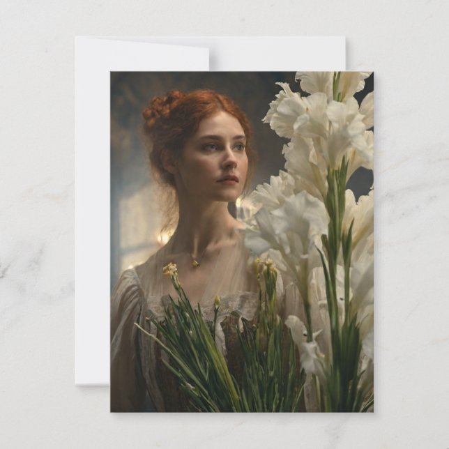 Scottish Alchemy Bridal Gladioli Greeting Card  (Front)