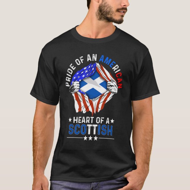 Scottish American America Pride Foreign Scotland F T-Shirt (Front)