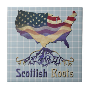 Scottish American Design Ceramic Tile