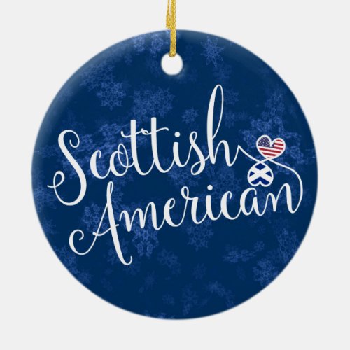 Scottish American Entwined Hearts Decoration