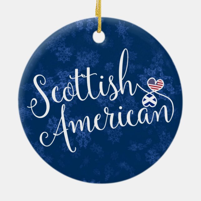 Scottish American Entwined Hearts Decoration (Back)
