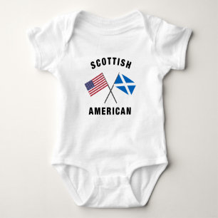 Scottish American flag Baby Bodysuit