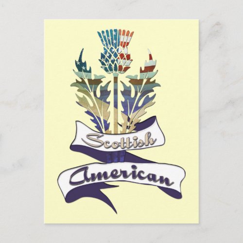 Scottish American Flags Postcards