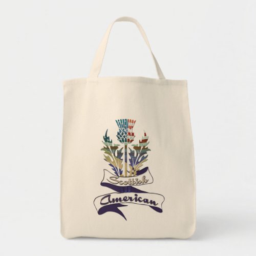 Scottish American Thistle Tote Bag