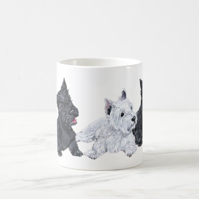 Scottish and West Highland White Terrier Mug (Center)
