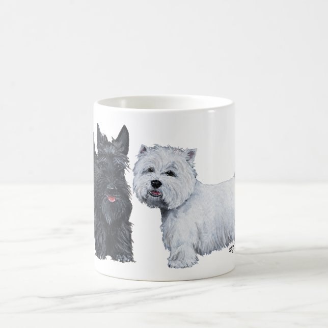 Scottish and West Highland White Terrier Mug (Center)