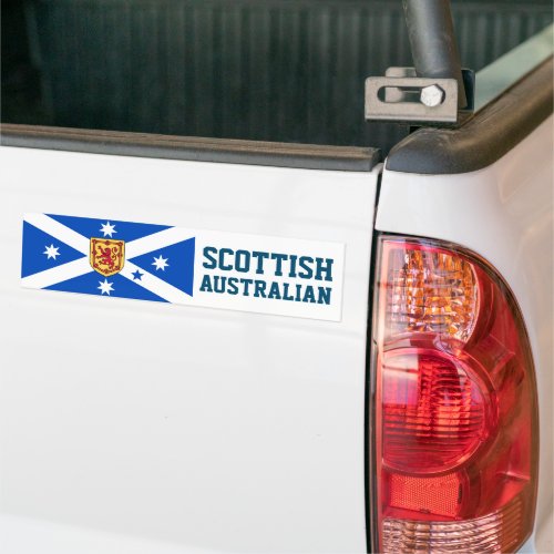 Scottish Australian Heritage flag Bumper Sticker