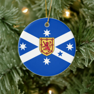 Scottish Australian (Heritage flag) Ceramic Orname Ceramic Ornament