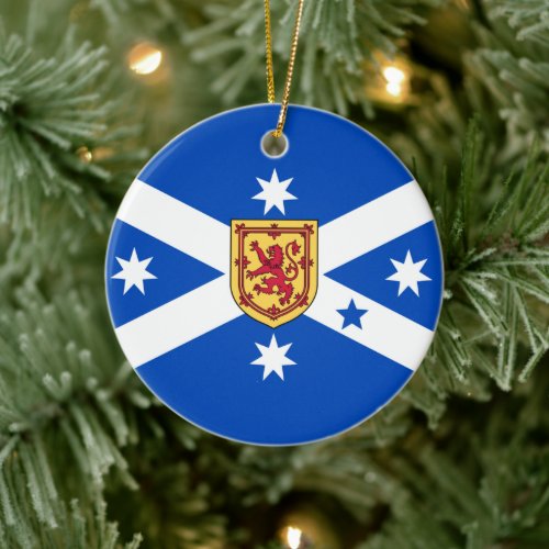 Scottish Australian Heritage flag Ceramic Orname Ceramic Ornament