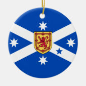 Scottish Australian (Heritage flag) Ceramic Orname Ceramic Ornament (Front)