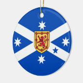 Scottish Australian (Heritage flag) Ceramic Orname Ceramic Ornament (Left)