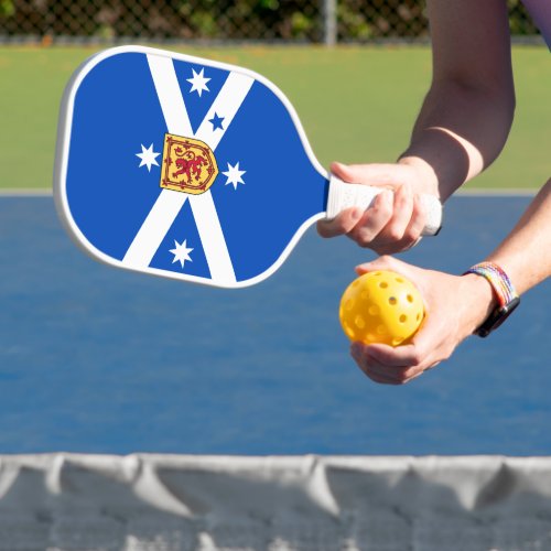 Scottish Australian Heritage flag Pickleball Paddle