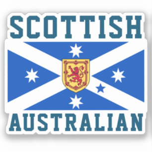 Scottish Australian (Heritage flag) Sticker