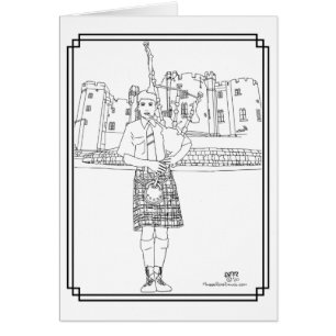 Scottish Bagpipes Cards