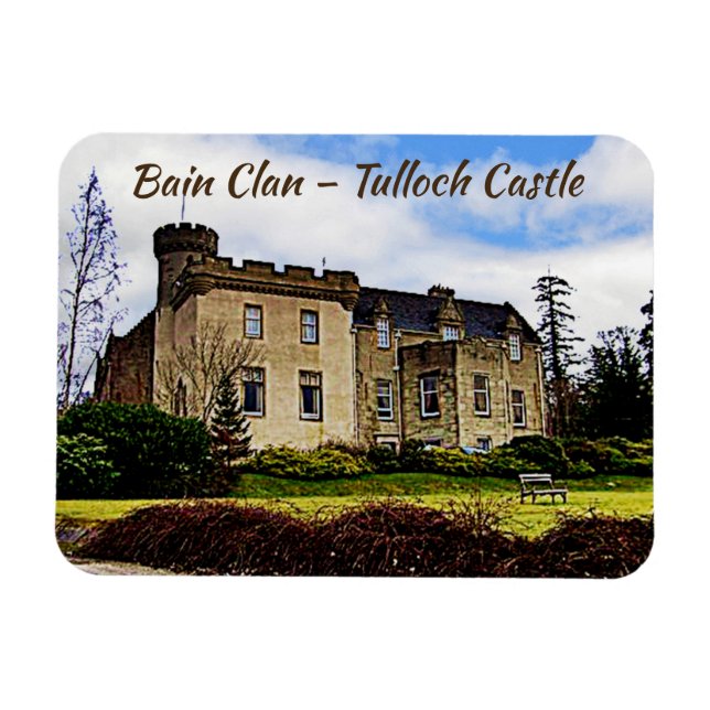 Scottish Bain Clan's Tulloch Castle Magnet (Horizontal)