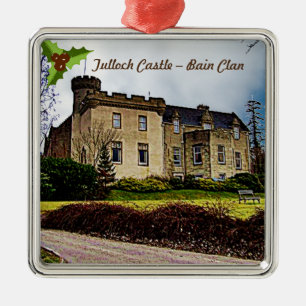 Scottish Bain Clan's Tulloch Castle Metal Ornament