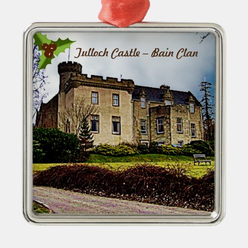 Scottish Bain Clans Tulloch Castle Metal Ornament