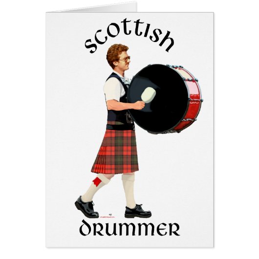 Scottish Bass Drummer Cards (Front)