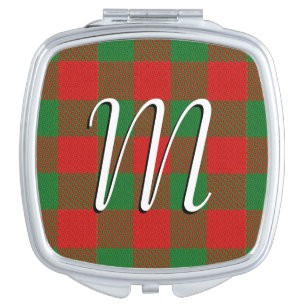 Scottish Beauty Clan Moncreiffe Tartan Plaid Makeup Mirror