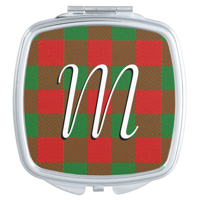 Scottish Beauty Clan Moncreiffe Tartan Plaid Makeup Mirror (Front)