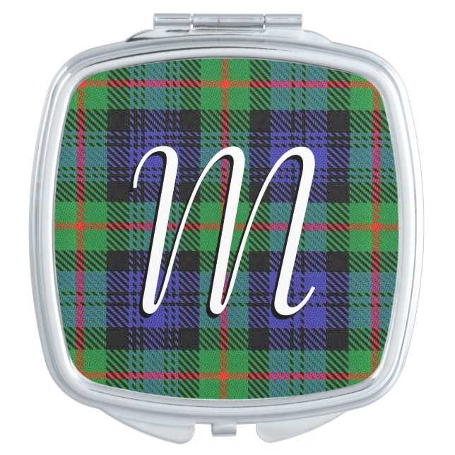 Scottish Beauty Clan Murray Tartan Plaid Makeup Mirror (Front)