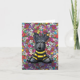 Scottish Bee Garden Note Card