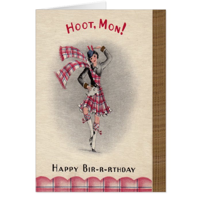 Scottish Birthday Card