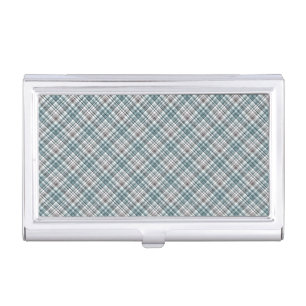 Scottish ,black and white ,tartan,stylish, classic business card case