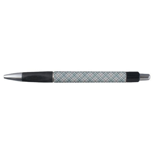 Scottish ,black and white ,tartan,stylish, classic pen (Front)