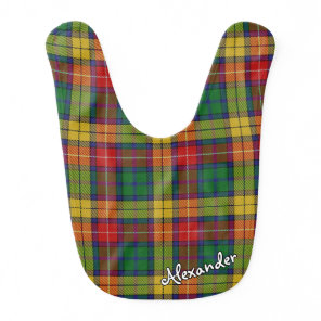 Scottish Bliss Clan Buchanan Tartan Baby Bib