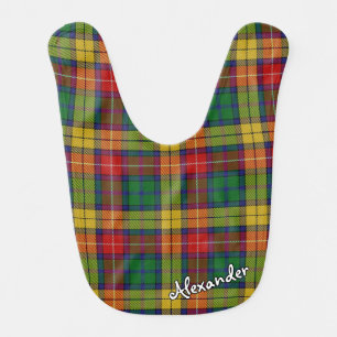 Scottish Bliss Clan Buchanan Tartan Baby Bib