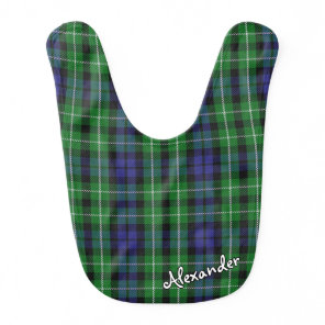 Scottish Bliss Clan Graham Tartan Baby Bib