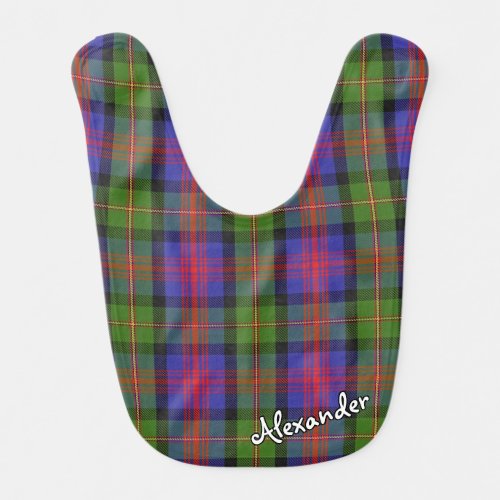 Scottish Bliss Clan MacLennan Tartan Baby Bib