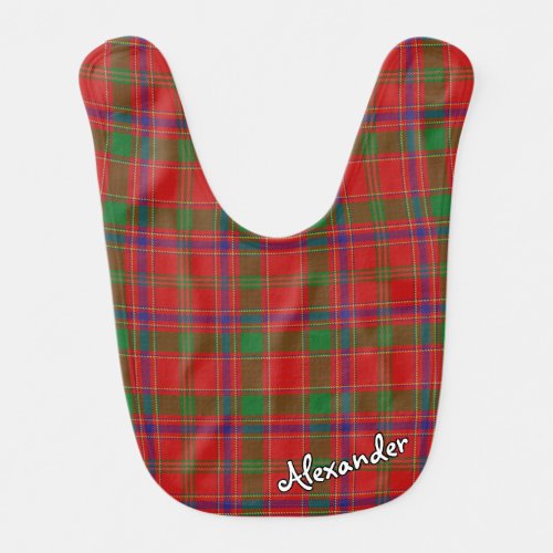 Scottish Bliss Clan Munro Tartan Baby Bib