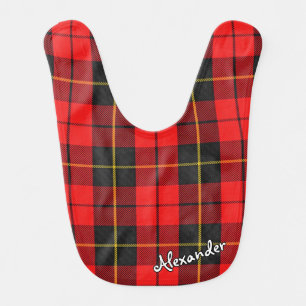 Scottish Bliss Clan Wallace Tartan Baby Bib