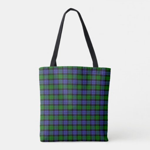 Tricia, Smocked case, in Blue and green tartan