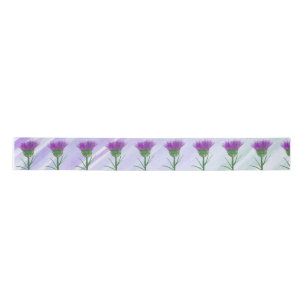 scottish borders traditional thistle with purple satin ribbon