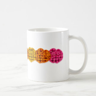 Scottish Botanical Neon Tartan Monstera Leaves Coffee Mug