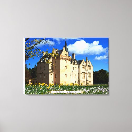 Scottish Brodie Clans Morayshire Castle Canvas Print