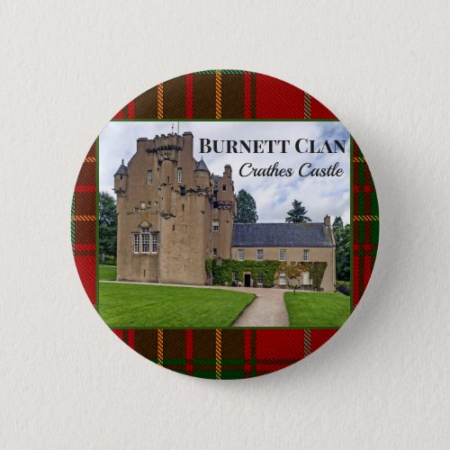 Scottish Burnett Clan Crathes Castle Garden Photo Button