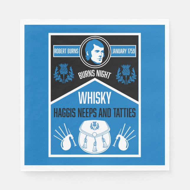 Scottish Burns Night Napkins (Front)
