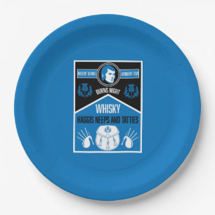 Scottish Burns Night Paper Plates