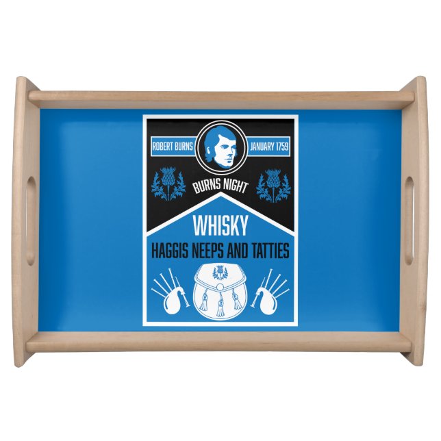 Scottish Burns Night Serving Tray (Front)